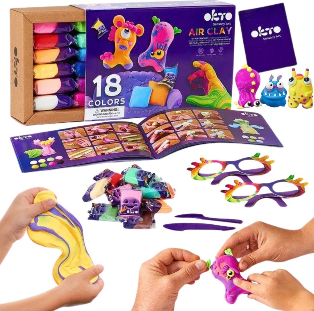 Set of light play dough 18