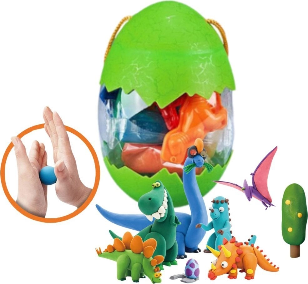 Plasticine dinosaurs with molds 5901353681340 TR-64414-0