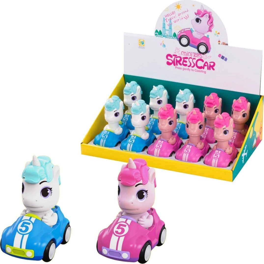 Car with a unicorn  press and