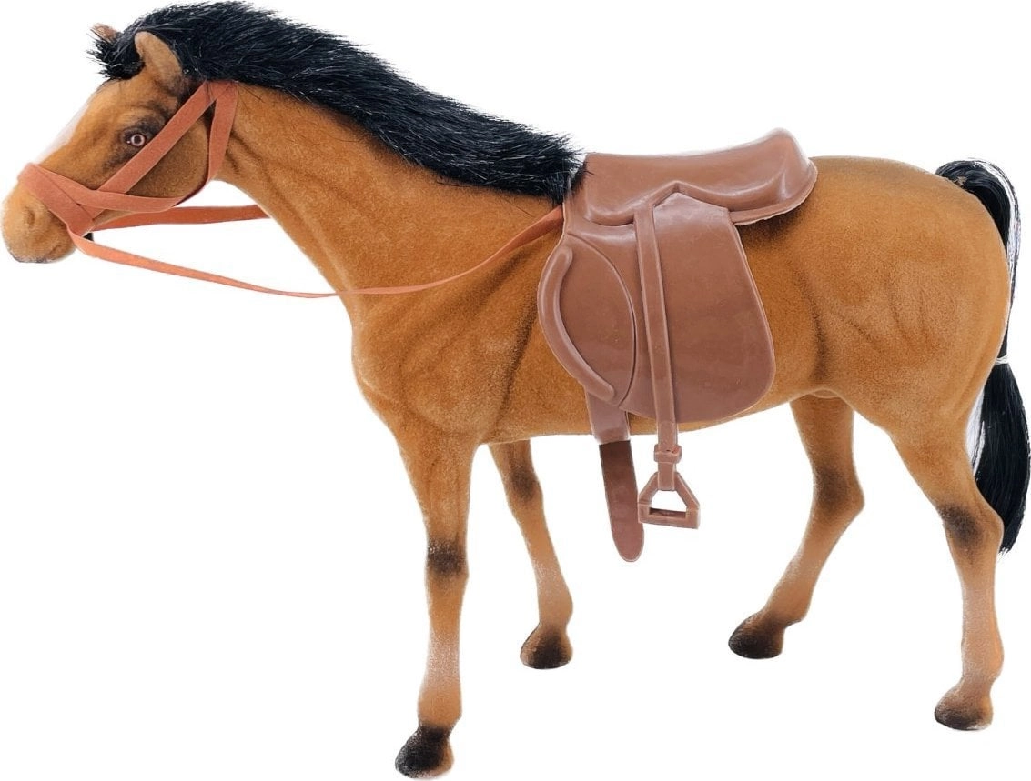 Brown flocked horse 5901353527730 TR-64758-0