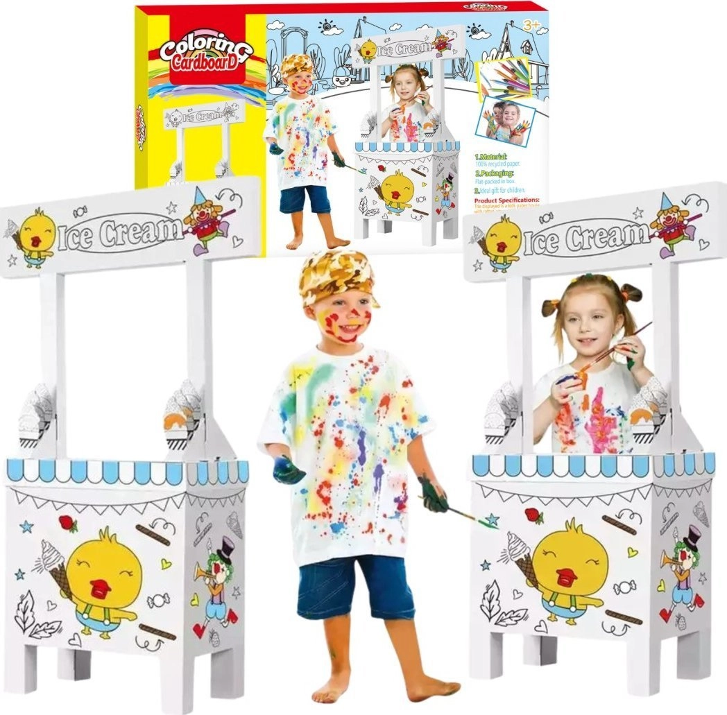 Paintable cardboard ice cream parlor 6920178877881