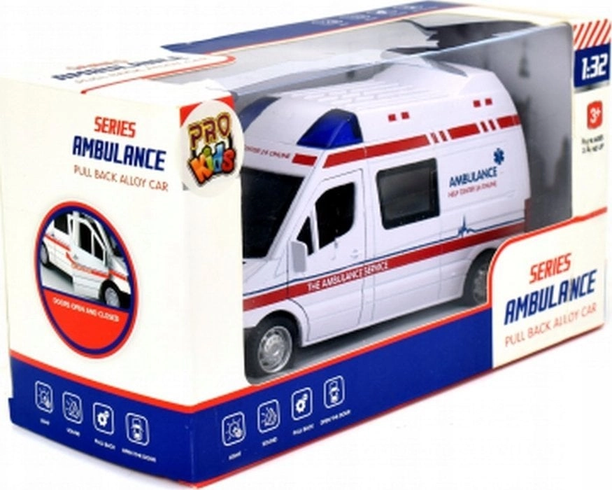 Metal vehicle - 15cm ambulance 13666345