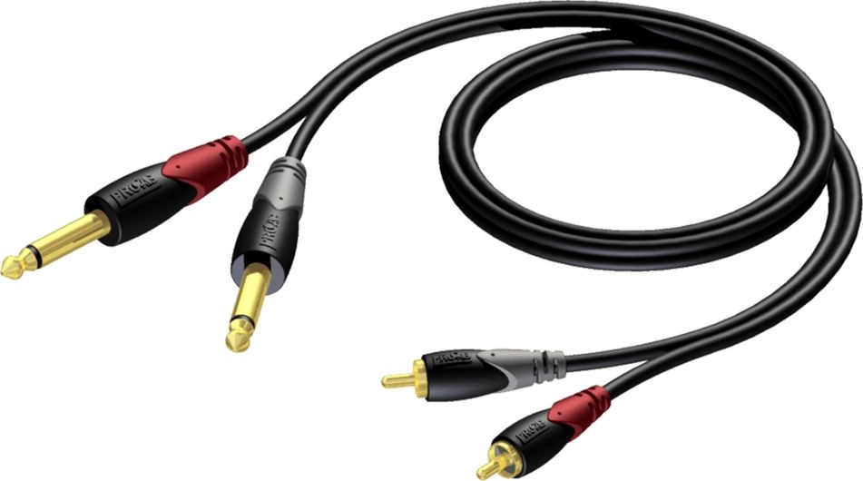Cable Procab Jack 6.3mm x2