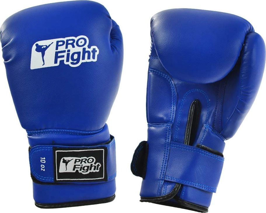 Profight Boxing Gloves Dragon Leather Blue