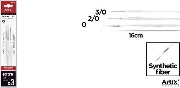 Professional painting brushes 3 pcs 8435464129745
