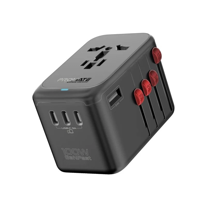 Promate TripMate-GaN100 GaNFast™ Multi-Port Wall Charger