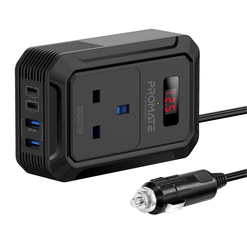 Przetwornica Promate Inverto-200W Car inverter DC-AC