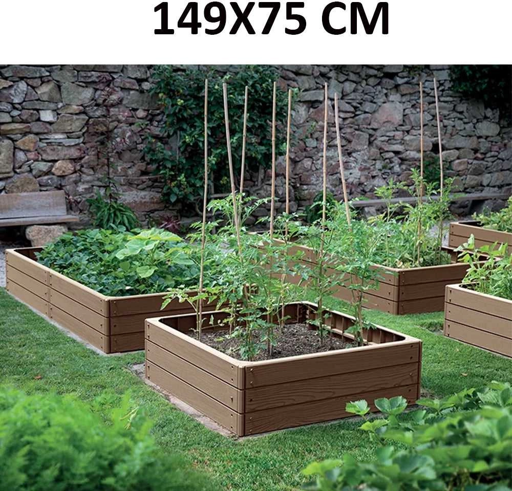 Prosperplast Rabata ogrodowa Base Woody 1492x756mm
