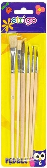 Pukka Pad Wooden brushes 6 pieces