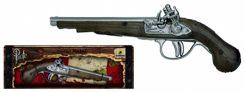 Metalowy pistolet pirata 15541/0 155410 239864