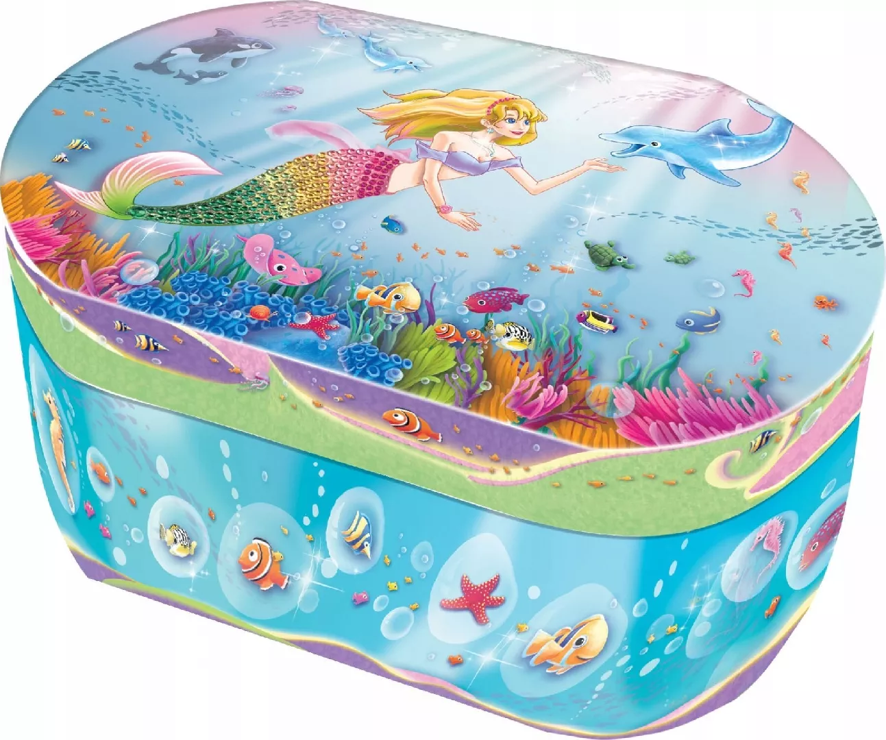 Pulio Mermaid oval music box 160