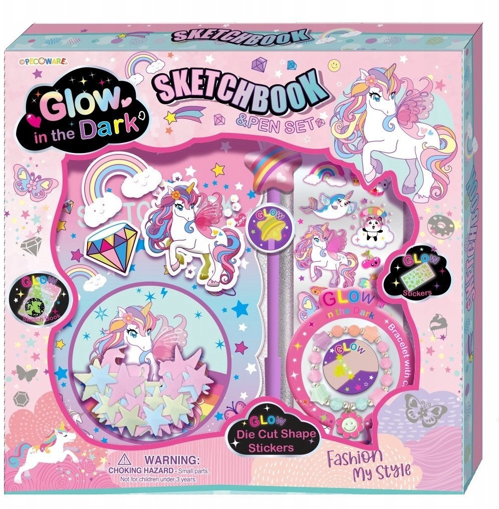 Sketchbook sketchbook with accessories rainbow Unicorn