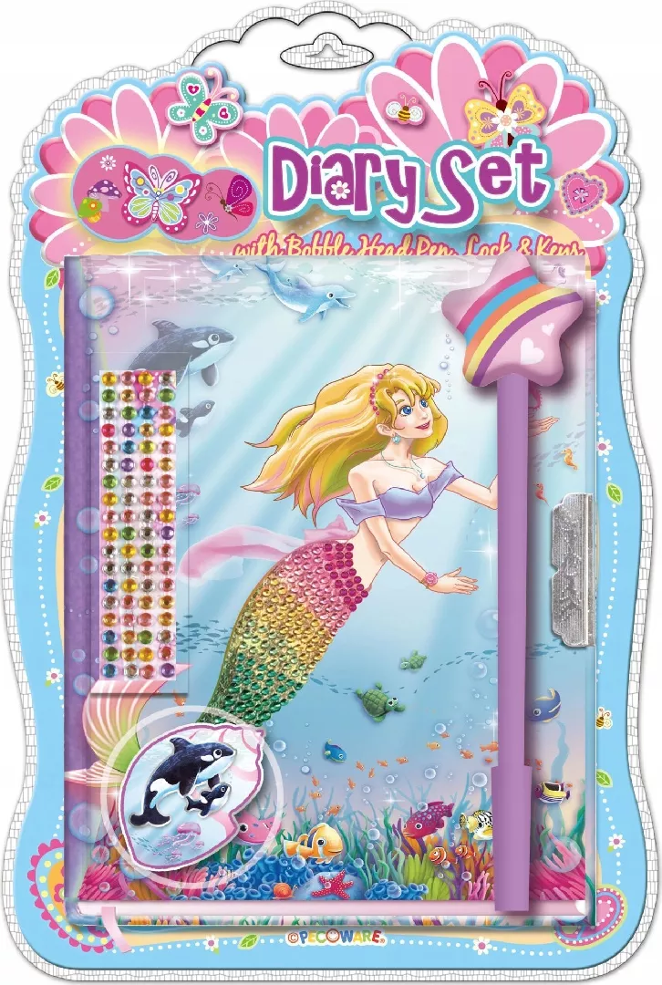 Pecoware diary with pen - Mermaid
