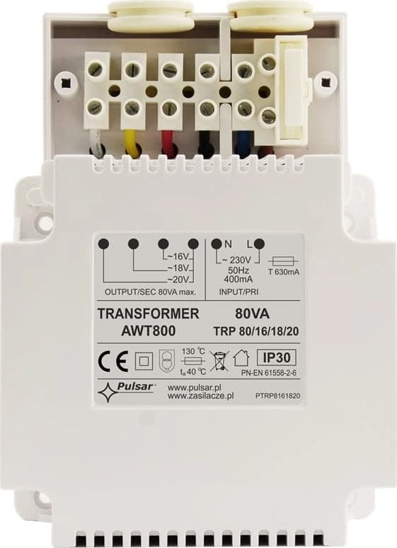 Transformator TRP80VA/16V/18V/20V  IP30  Pulsar AWT800 AWT800