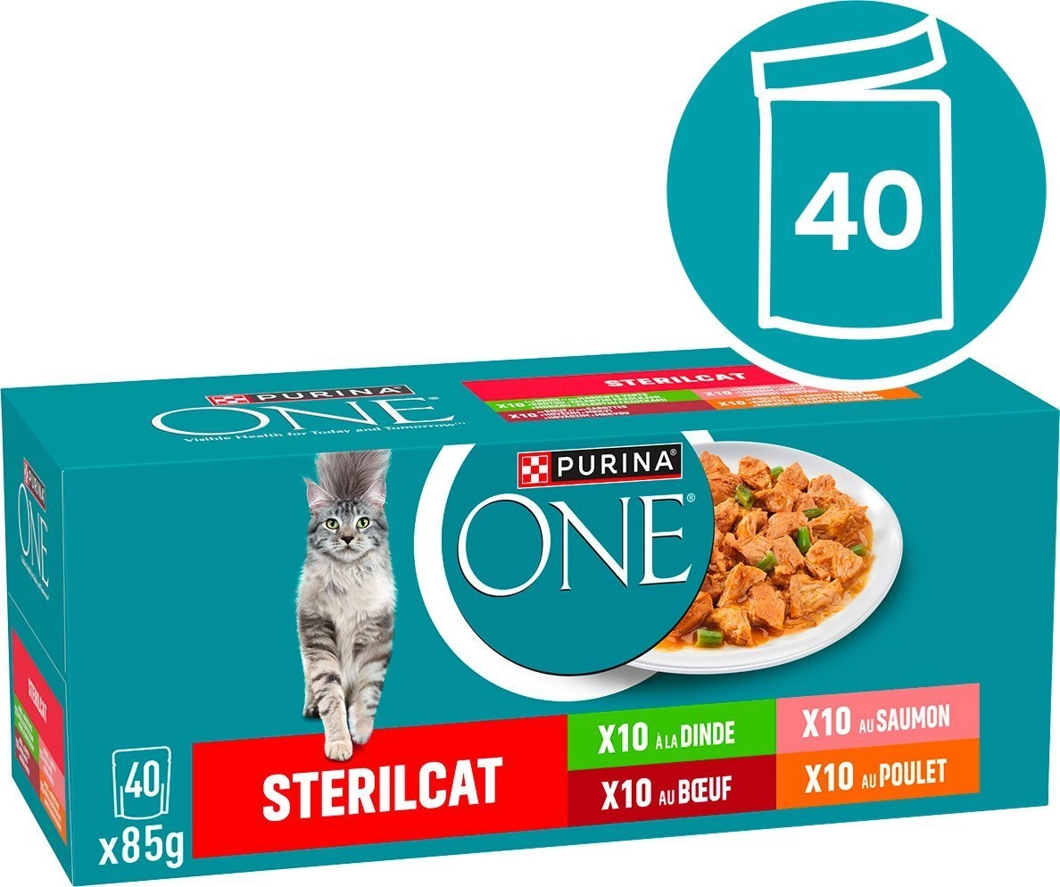PURINA ONE STERILCAT wołowina kurczak łosoś