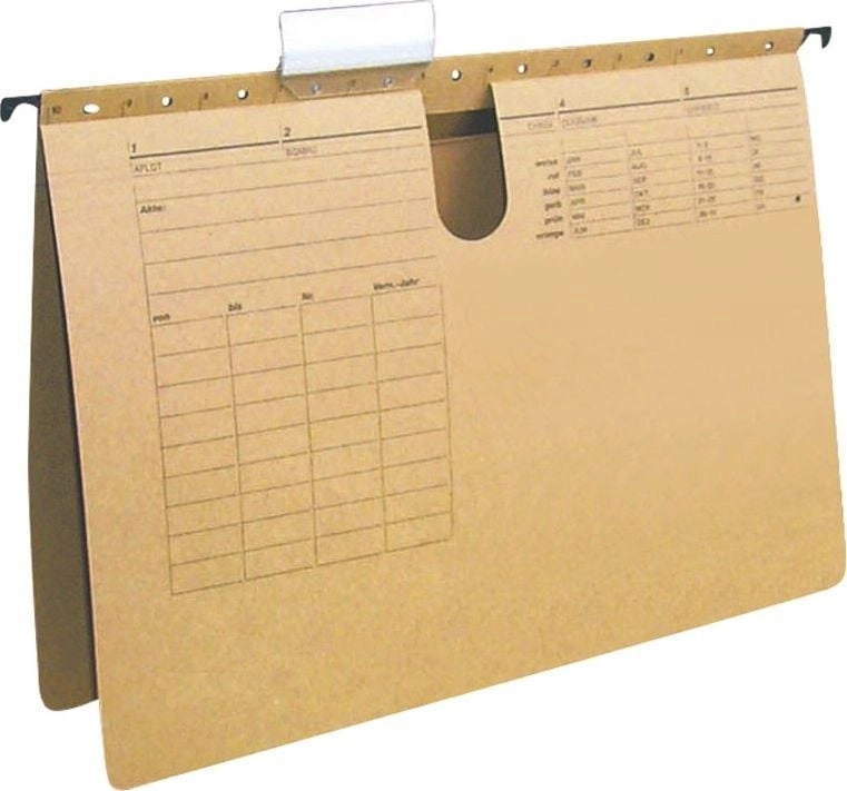 A4 hanging folder light brown cardboard