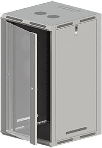 Q-Lantec Hanging cabinet 19" 18U (SW-18U-600-500-N-DSJ-OP-RP-B-S)