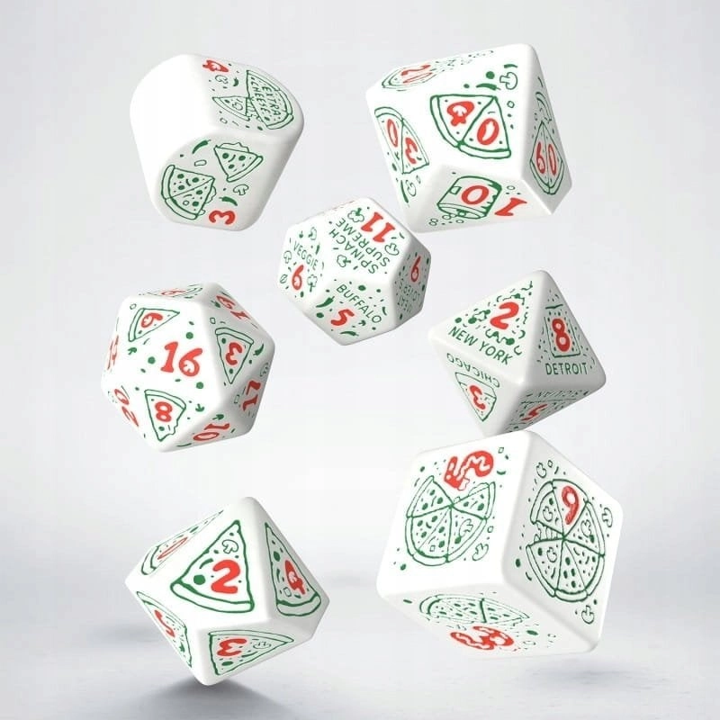 Q-Workshop Pizza Dice Set: Pepperoni 2025006
