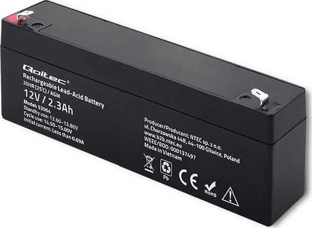 QOLTEC 53064 AGM battery 12V 2
