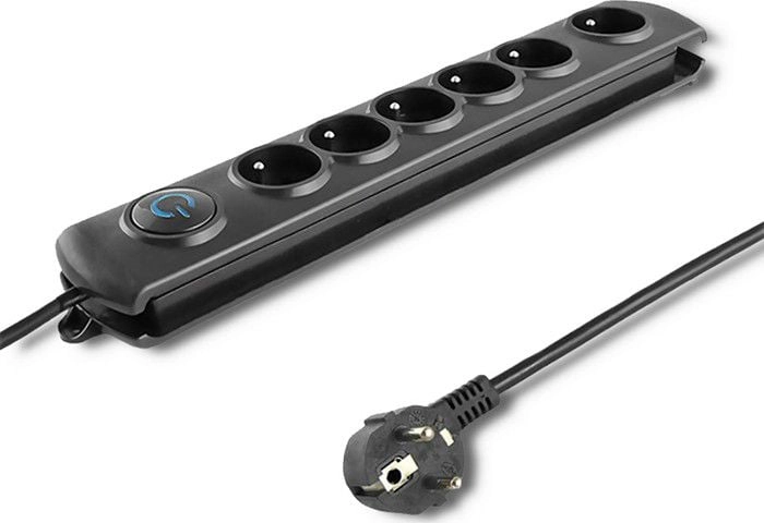 Qoltec surge protector 6 outlets (5m)
