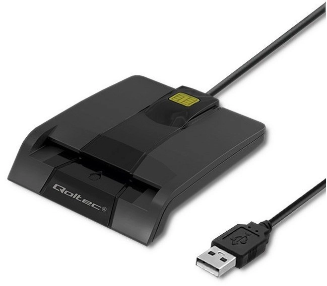 Qoltec 50634 Smart ID Card Reader