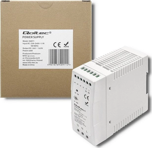 QOLTEC 50911 DIN rail power supply