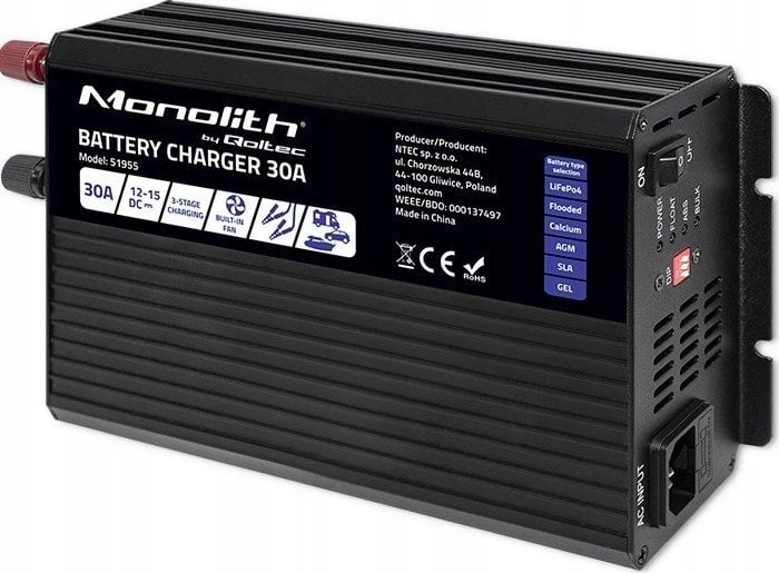 Qoltec Intelligent Professional Monolith Battery Charger