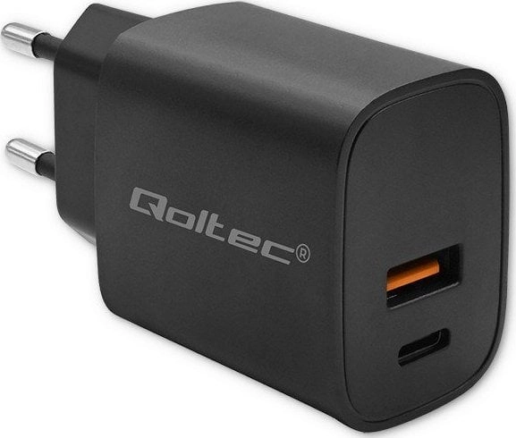 Qoltec GaN POWER PRO  1xUSB-C  1xUSB