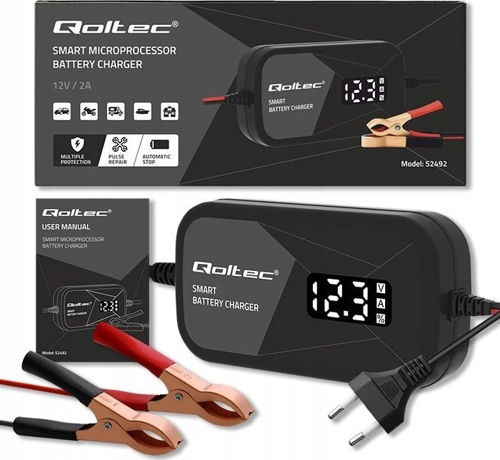 Qoltec Inteligentna mikroprocesorowa ładowarka z funkcja