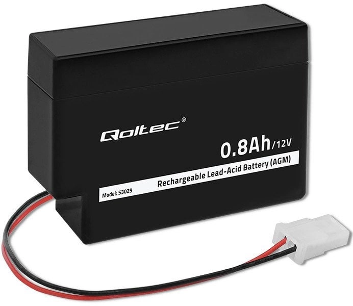 QOLTEC AGM battery 12V 0.8Ah