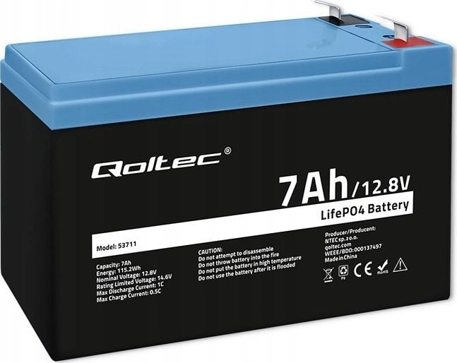 LiFePO4 battery 12.8V 7Ah 89