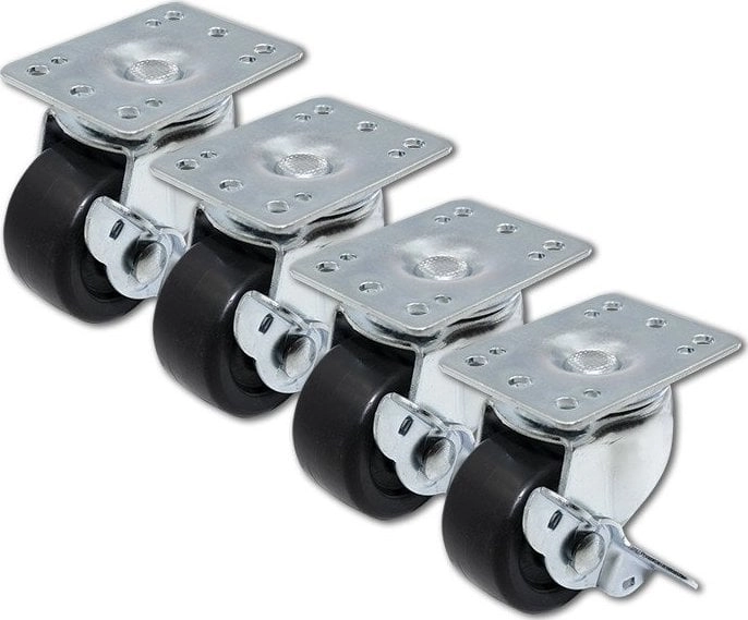 Qoltec Set of wheels with thread
