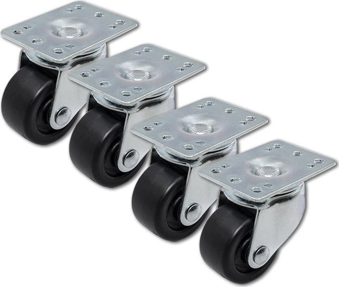 Qoltec Caster Kit Without Brake for