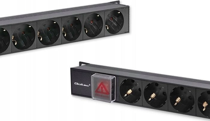 Qoltec Aluminiowa Listwa zasilająca PDU do