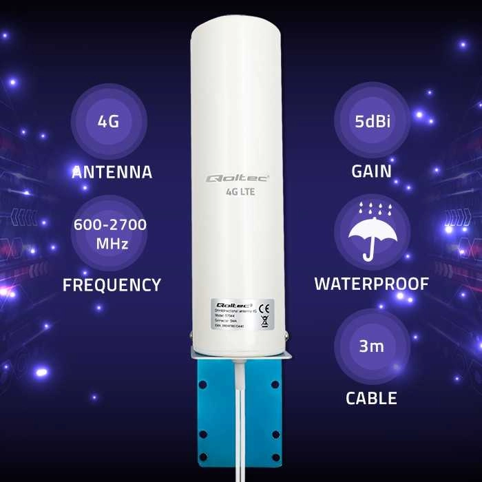 Qoltec 57044 4G LTE DUAL antenna
