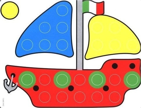 Quercetti SZABLONY MOZAIKA FANTACOLOR JUNIOR -