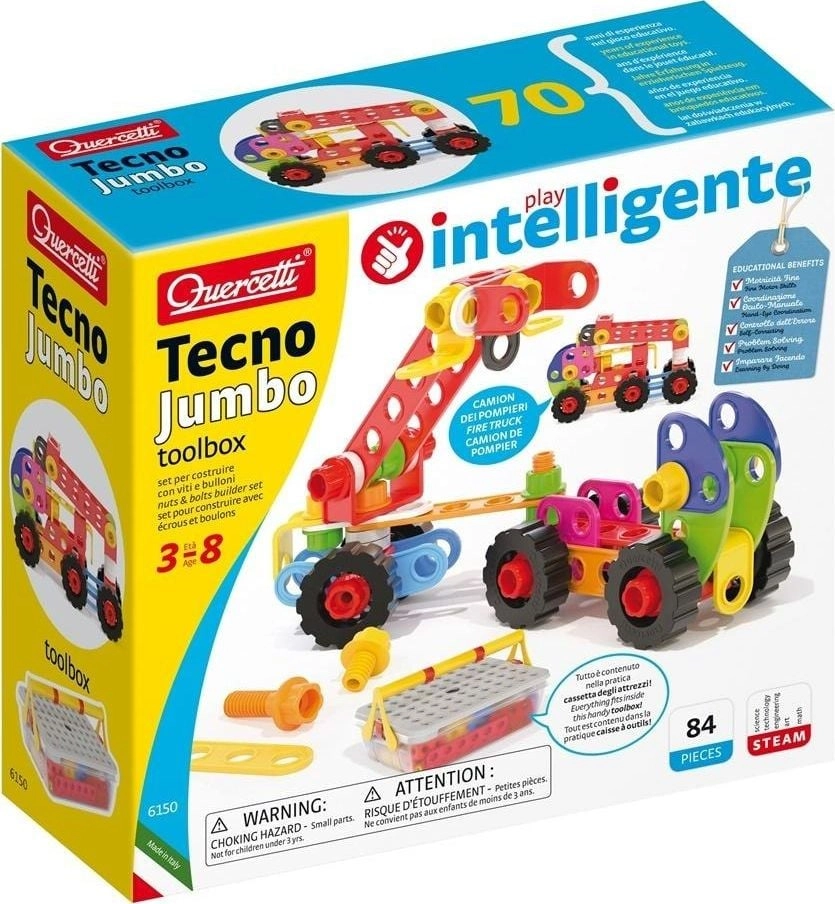 Quercetti Tecno Jumbo toolbox 84el 6150