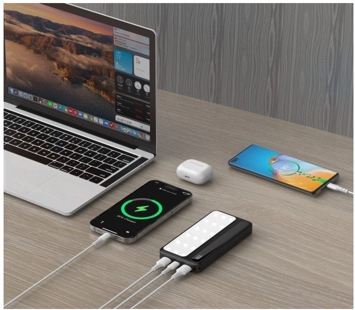Powerbank P10 LCDPD 10 000mAh LAMP