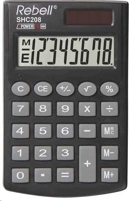 REBELL HANDHELD CALCULATOR HC208 HC208 RE-SHC208