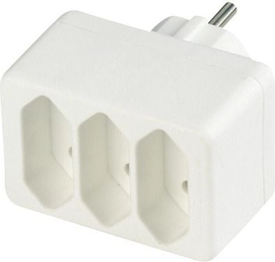 REV Euro-Dreifold Plug white 512730777 4008297127307