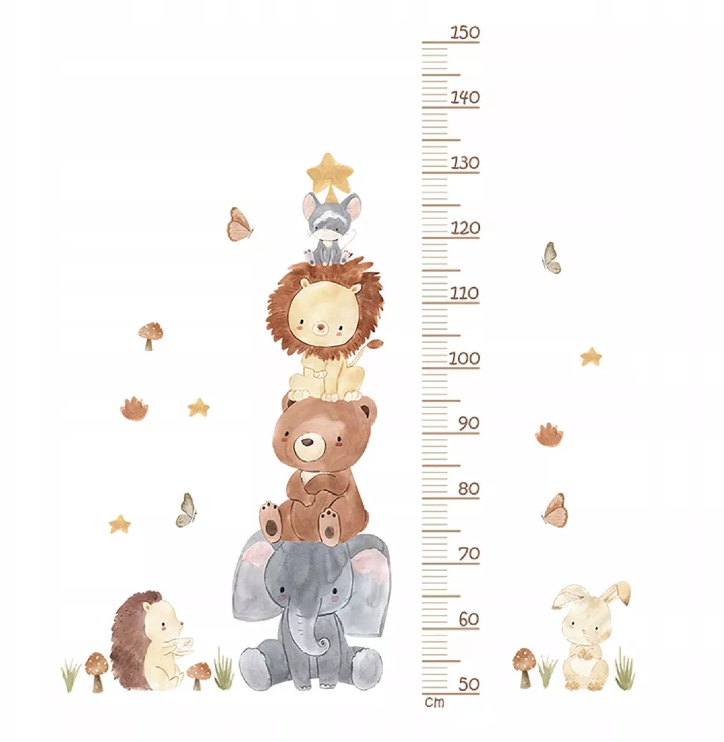 WS63043 WALL STICKERS ANIMAL PYRAMID 5904717761351