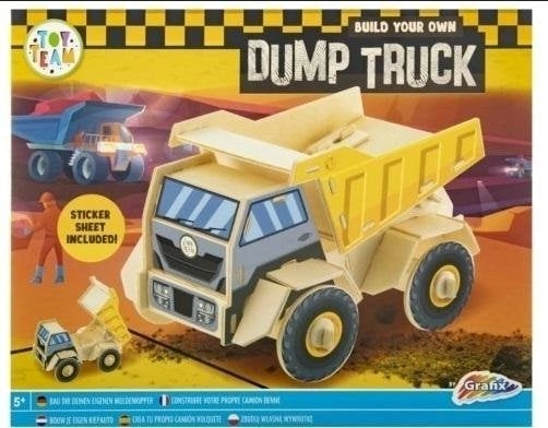 Wooden 3D vehicle structure Dump truck