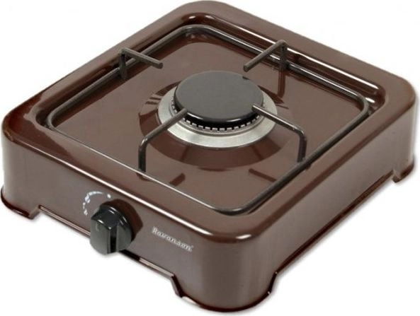 1-burner gas cooker Ravanson K-01BR (Brown)