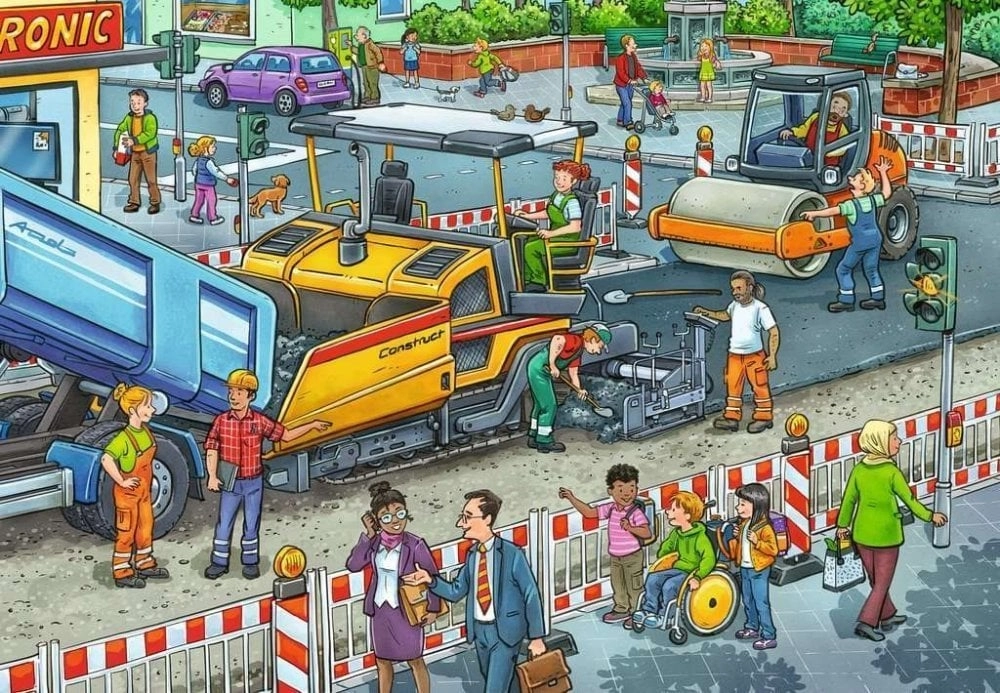 Ravensburger Road Construction Site 2x12p 10105635