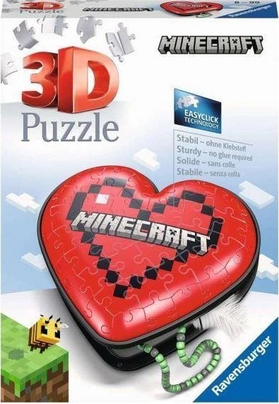 Ravensburger Puzzle 3D 54el Serce Minecraft