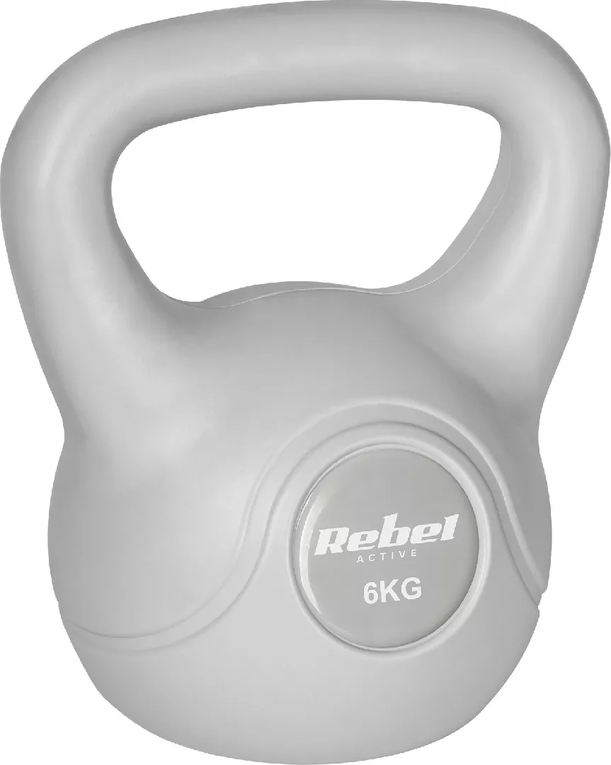 Bitumen kettlebell 6 kg gray REBEL
