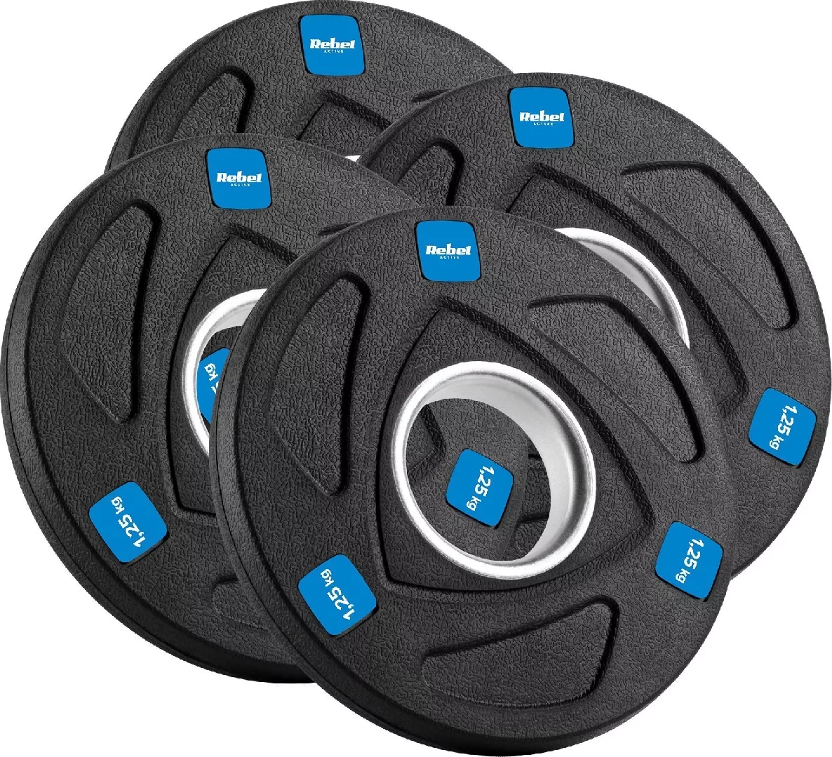 Rebel Set of rubberized cast iron