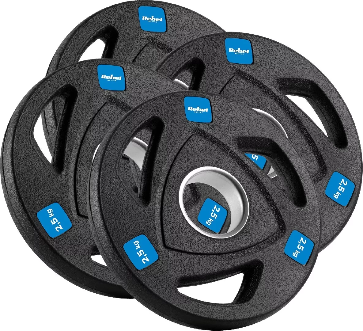 Rebel Set of rubberized cast iron