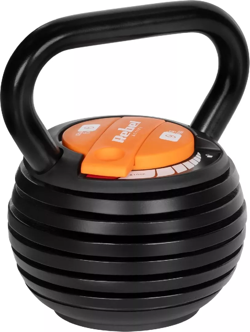 Adjustable Cast Iron Kettlebell 9kg REBEL