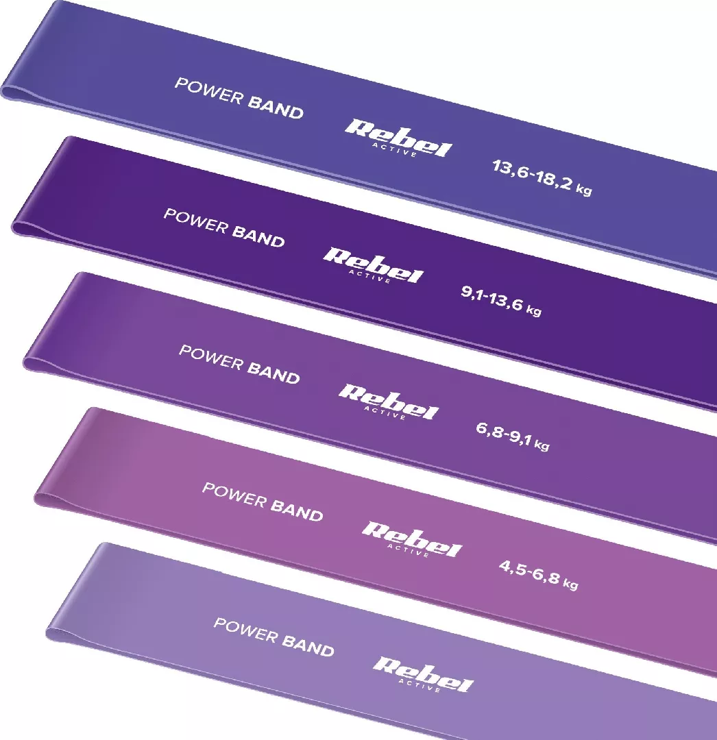 Rebel Latex exercise band set -
